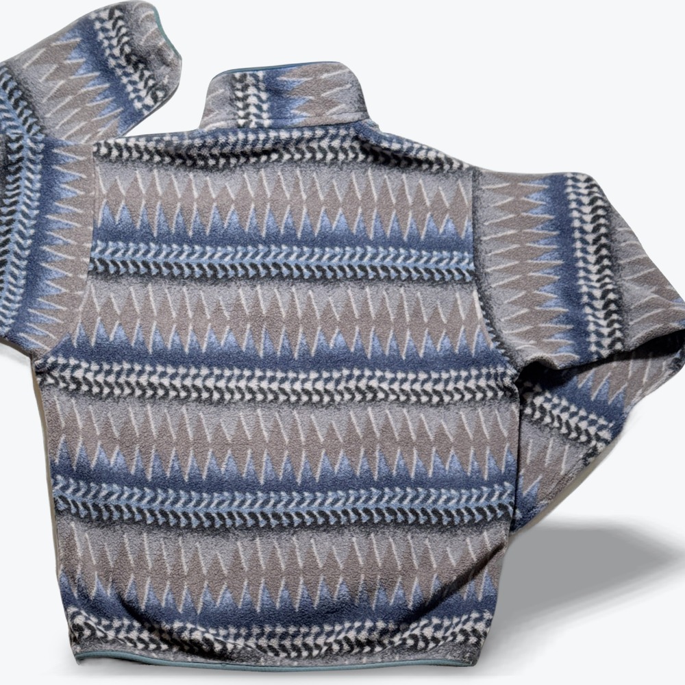 Patagonia Synchilla Snap T Pullover Fleece Laughing Waters 2017 Blue Aztec Small